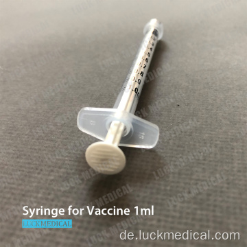 Spritze für Covid 19 -Impfstoff 1ml